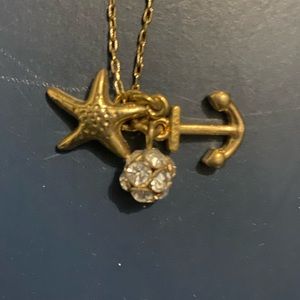 Jcrew long nautical charm necklace